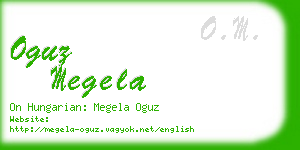 oguz megela business card